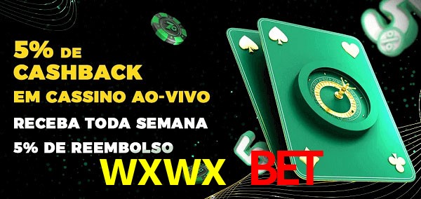 Promoções do cassino ao Vivo wxwx bet